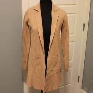 MATT & Nat XS Open Front Cardigan Tan